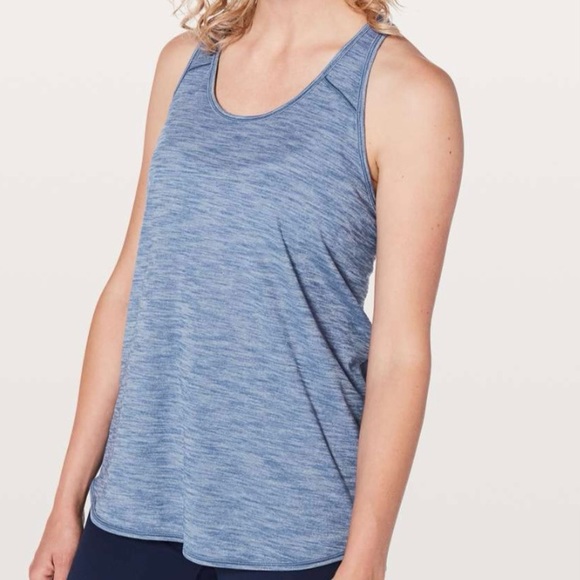 LULULEMON Essential Tank in Heathered Peri Purple Color - Picture 7 of 11